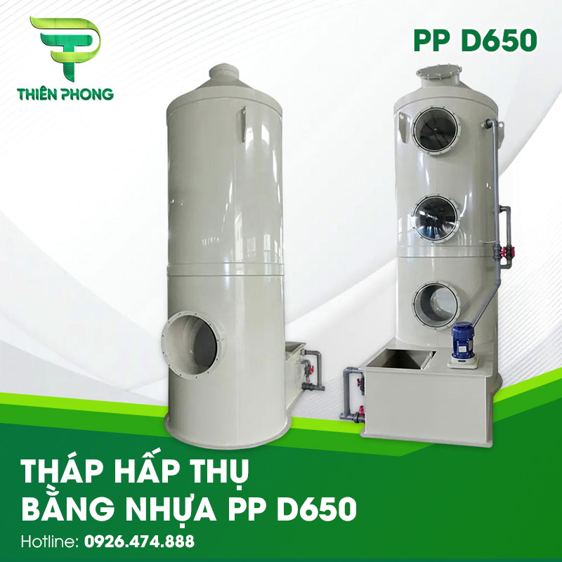 Tháp Hấp Thụ Bằng Nhựa PP D650 31 thap hap thu bang nhua pp d650