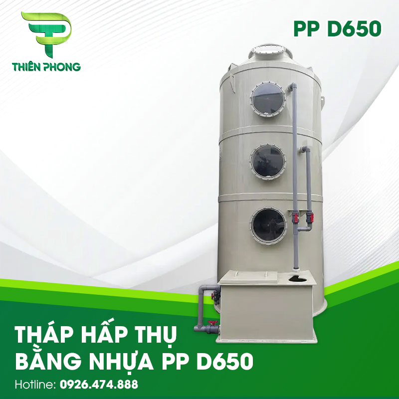 Tháp Hấp Thụ Bằng Nhựa PP D650 28 thap hap thu bang nhua pp d650