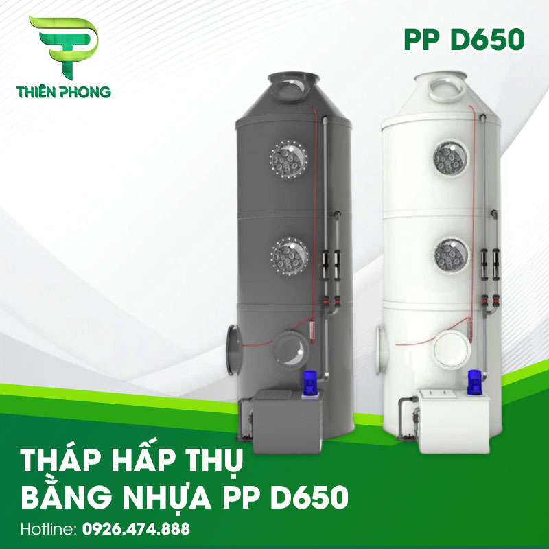 Tháp Hấp Thụ Bằng Nhựa PP D650 27 thap hap thu bang nhua pp d650