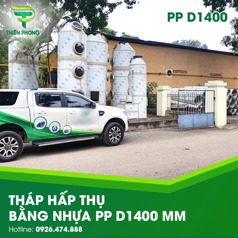 Tháp Hấp Thụ Bằng Nhựa PP D1400 31 thap hap thu bang nhua pp d1400mm