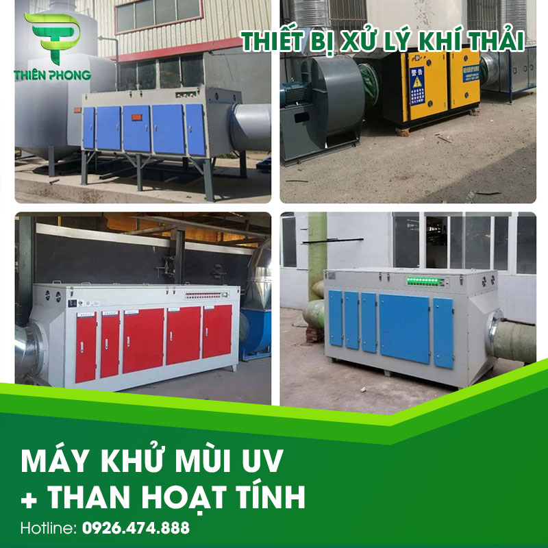 Xử lý khí thải công nghiệp 24 may khu mui uv than hoat tinh