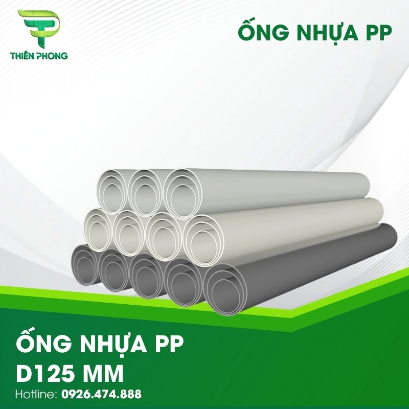 Ống Nhựa PP D125 mm 30 ong nhua pp d125 mm