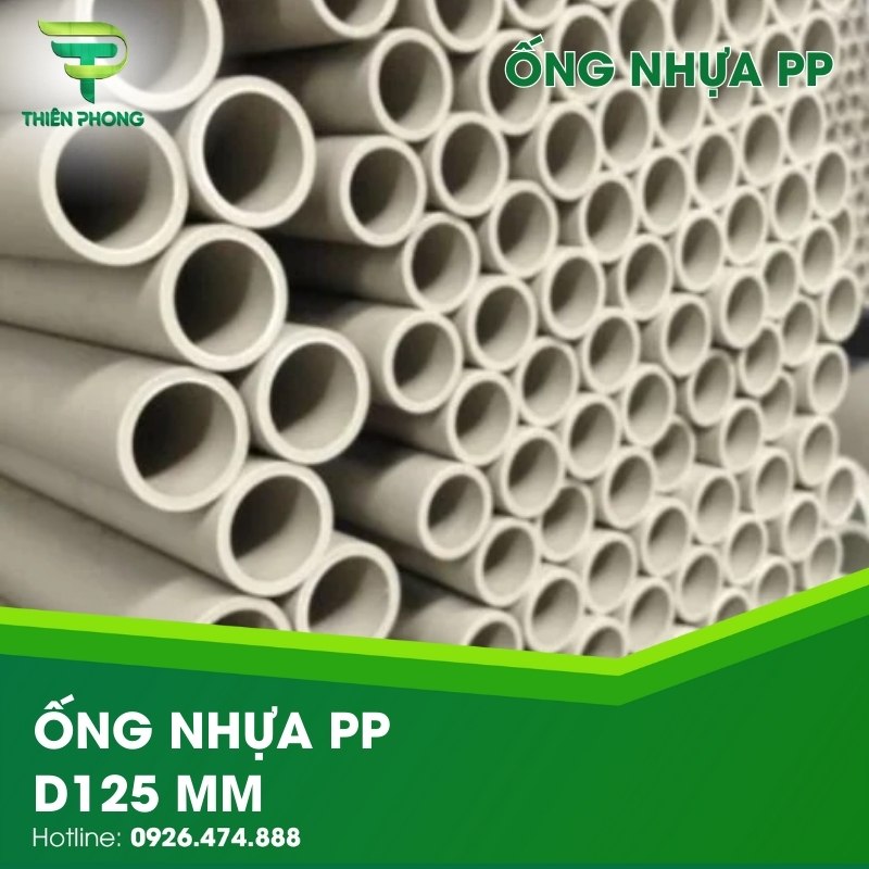 Ống Nhựa PP D125 mm 27 ong nhua pp d125 mm