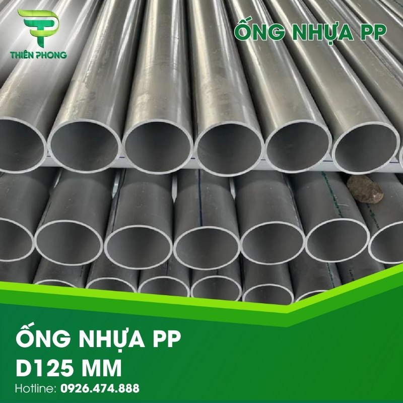 Ống Nhựa PP D125 mm 26 ong nhua pp d125 mm