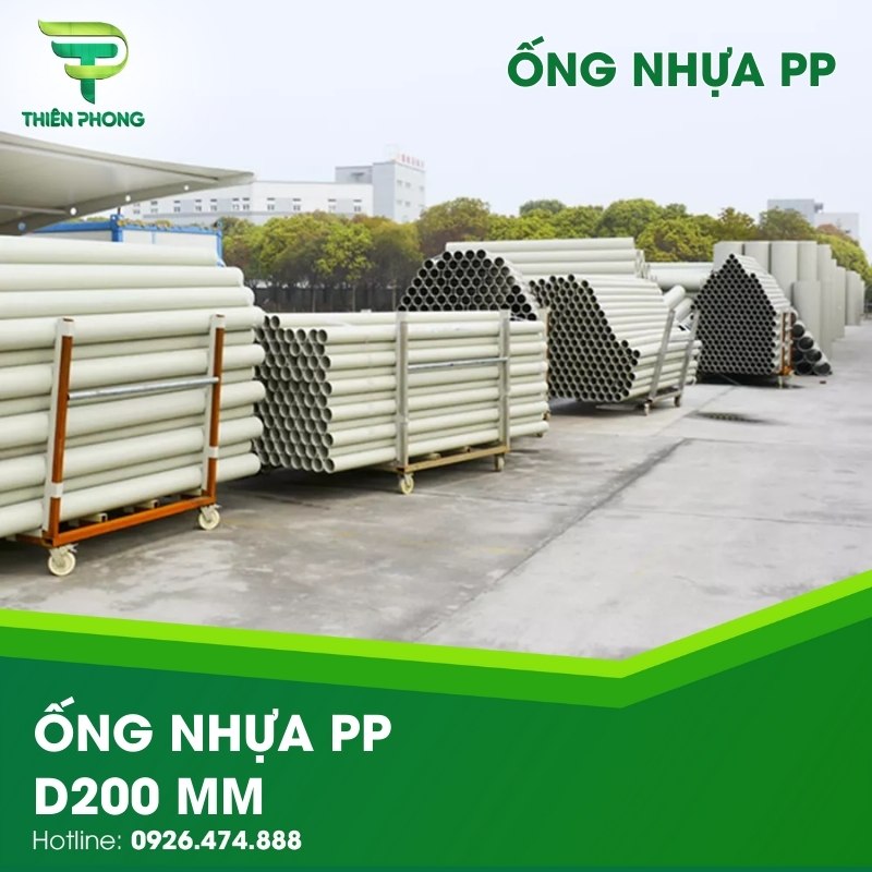 Ống Nhựa PP D200 mm 25 ong nhua pp d200 mm
