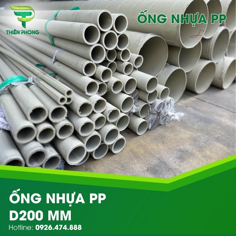 Ống Nhựa PP D200 mm 23 ong nhua pp d200 mm