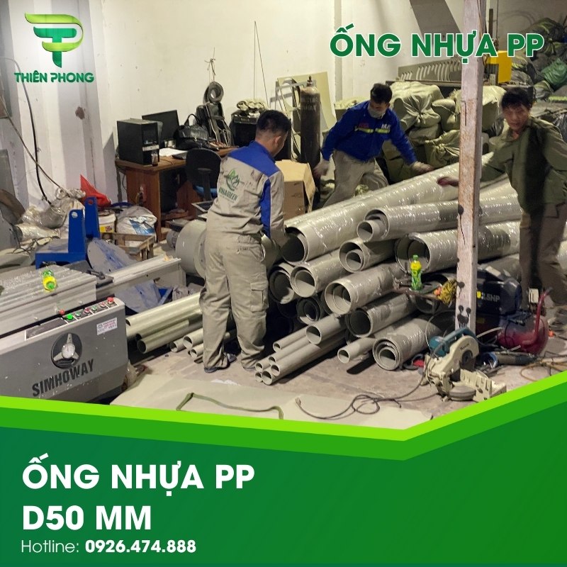 ong nhua pp d50 mm