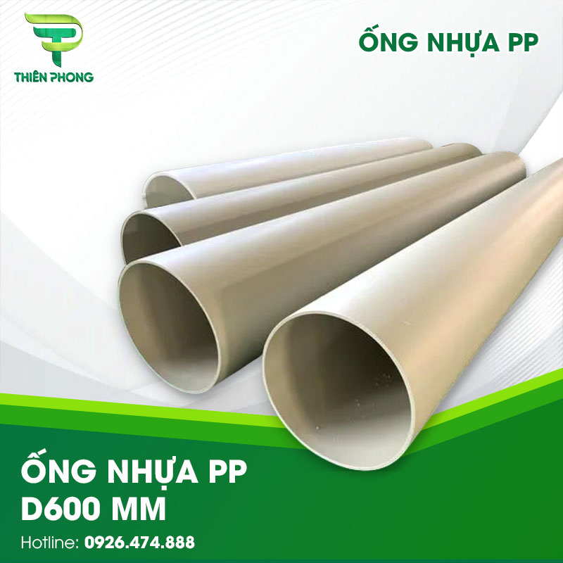 Ống Nhựa PP D600 mm 20 ong nhua pp d600