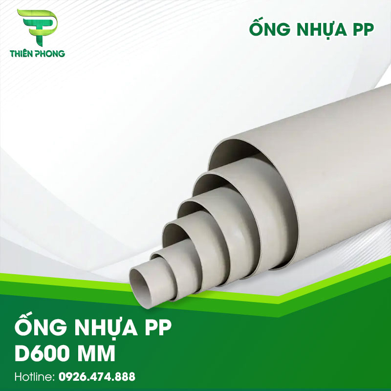 Ống Nhựa PP D600 mm 25 ong nhua pp d600