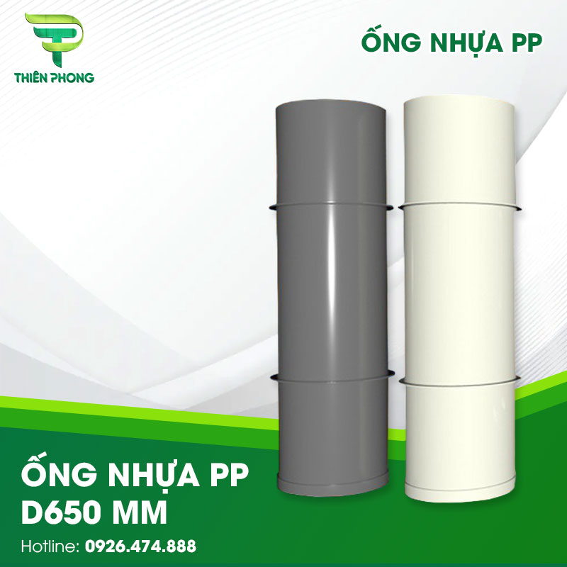 Ống Nhựa PP D650 mm 27 ong nhua pp d650 mm