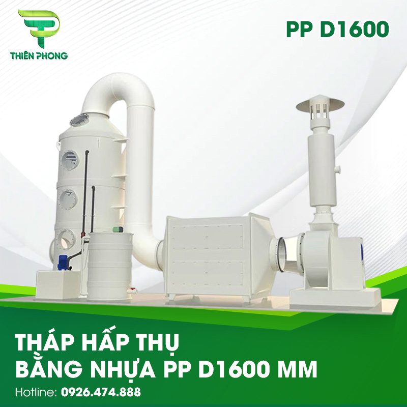 Tháp Hấp Thụ Bằng Nhựa PP D1600 26 thap hap thu bang nhua pp d1600mm