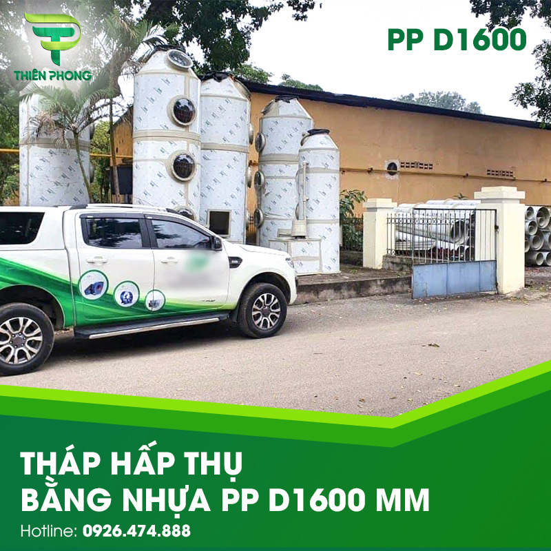 Tháp Hấp Thụ Bằng Nhựa PP D1600 31 thap hap thu bang nhua pp d1600mm