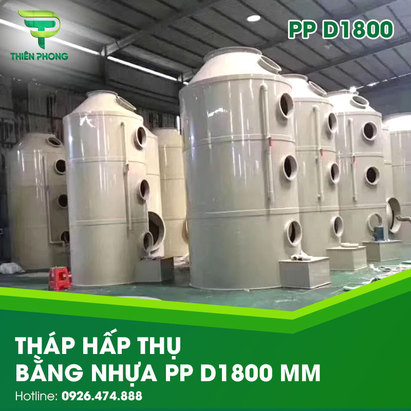 Tháp Hấp Thụ Bằng Nhựa PP D1800 24 thap hap thu bang nhua pp d1800