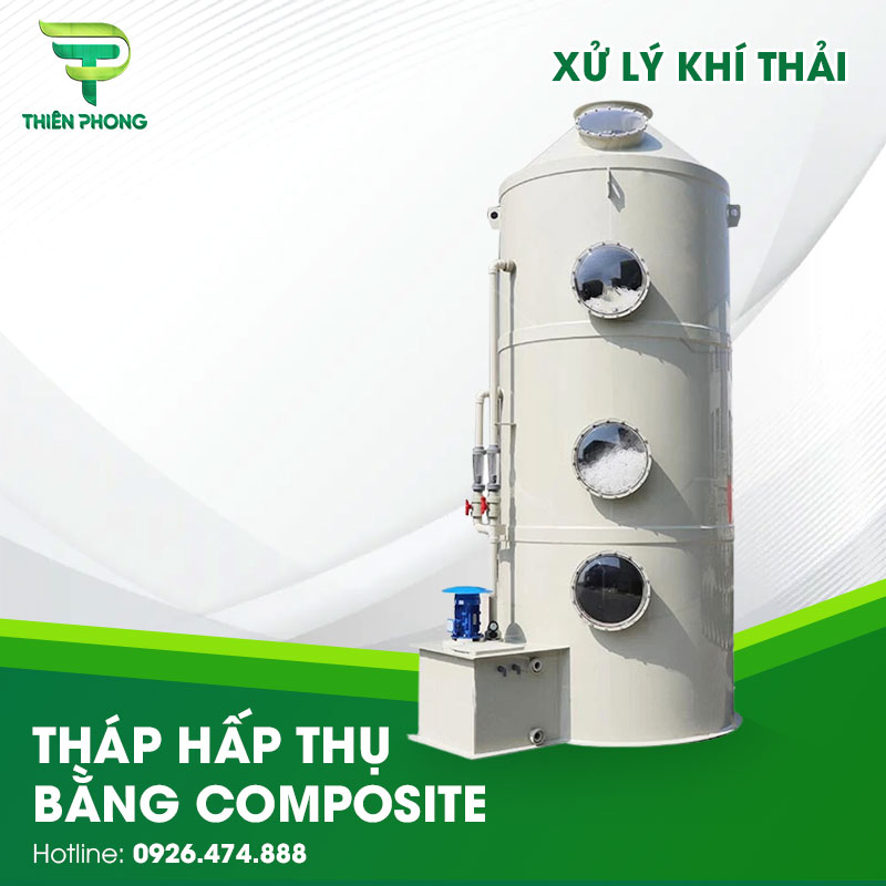 Tháp Hấp Thụ Bằng Composite 32 thap hap thu bang nhua composite
