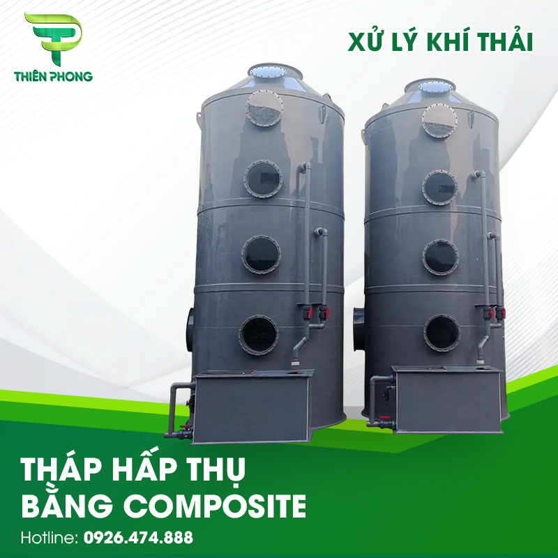 Tháp Hấp Thụ Bằng Composite 29 thap hap thu bang nhua composite