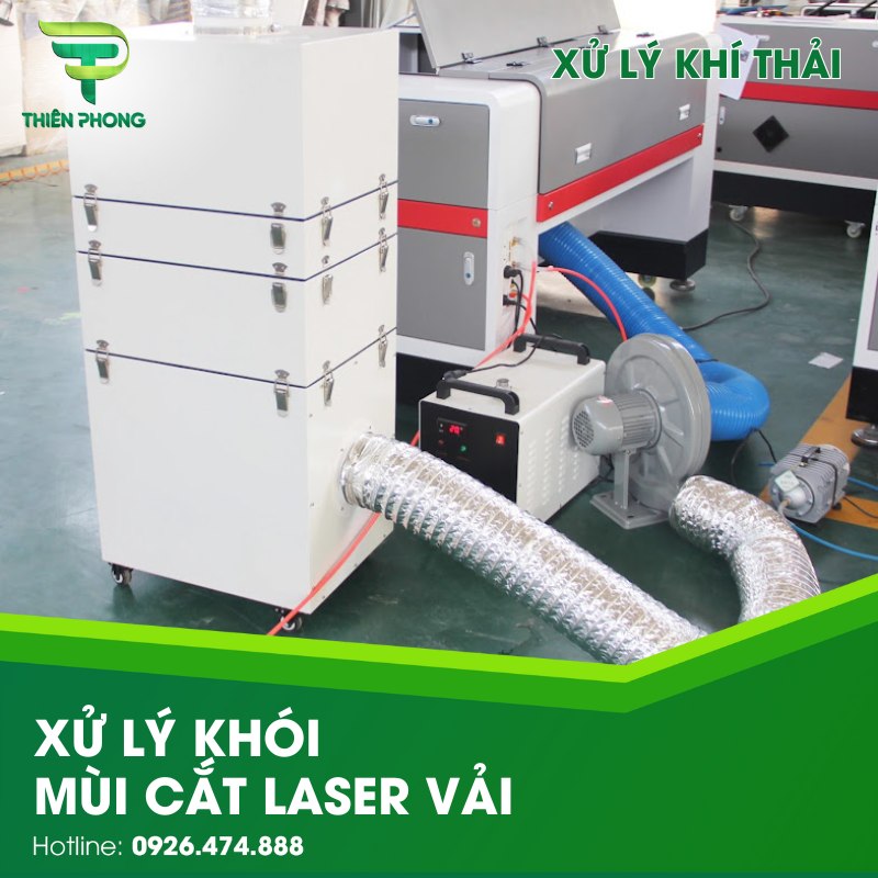 xu ly khoi mui cat laser vai