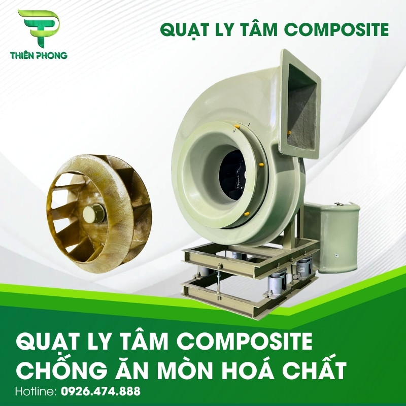 Quạt Ly Tâm Composite Chống Ăn Mòn Hoá Chất 27 quat ly tam composite chong an mon hoa chat